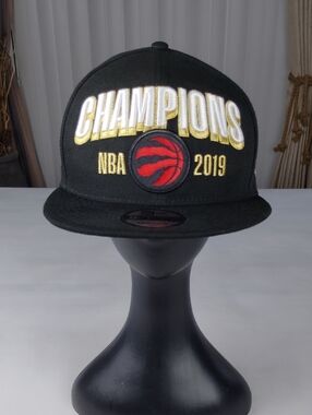 New Era Black Champions NBA 2019 Hat.